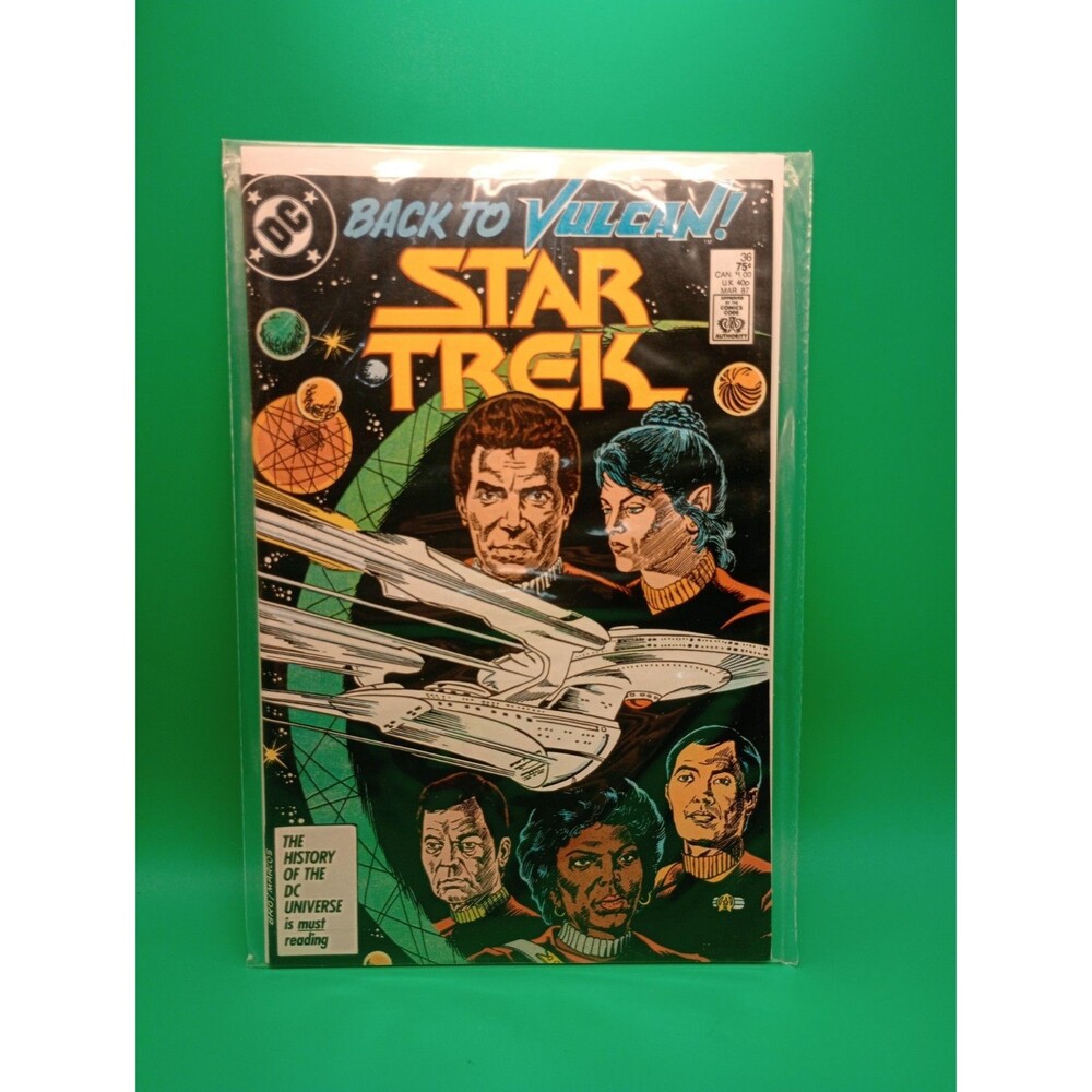 Star Trek Dc Comic Book Back To Vulcan !!